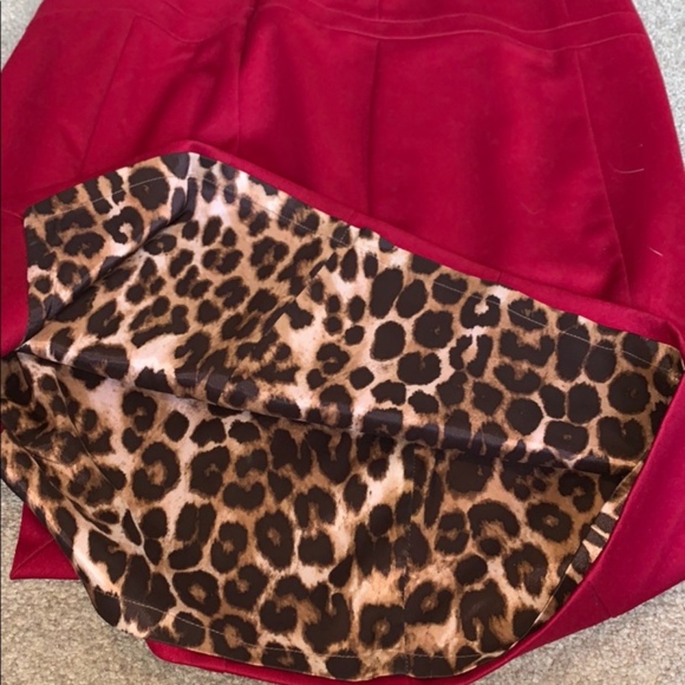 EXPRESS Design Studio Size 2 Red Pencil Skirt - Picture 10 of 10
